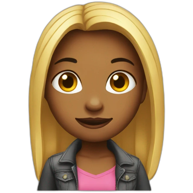 girl with big ass emoji