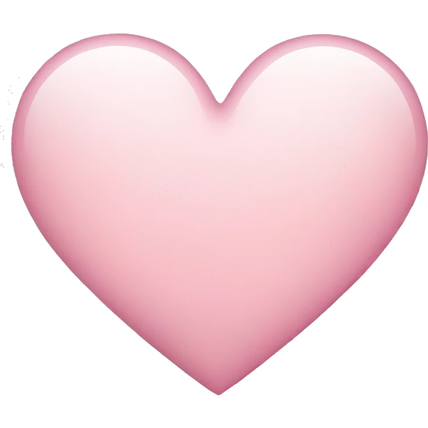 Light light pink heart emoji