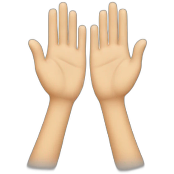 Two hands clapping together emoji