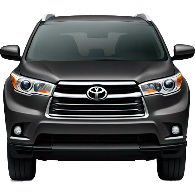 dark grey Toyota highlander suv 2024 emoji