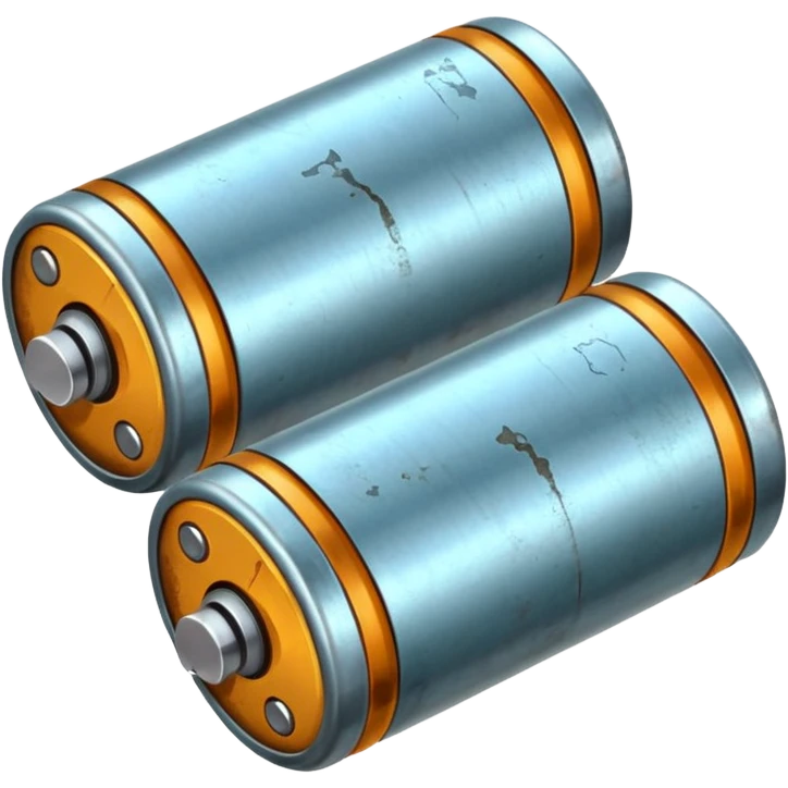 realistic small battery emoji