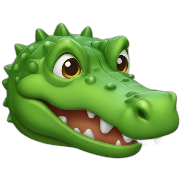 crocodile big thumbs down emoji