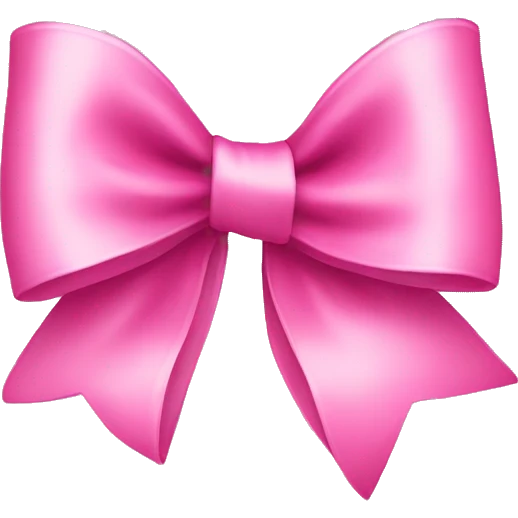 pink bow with clip emoji
