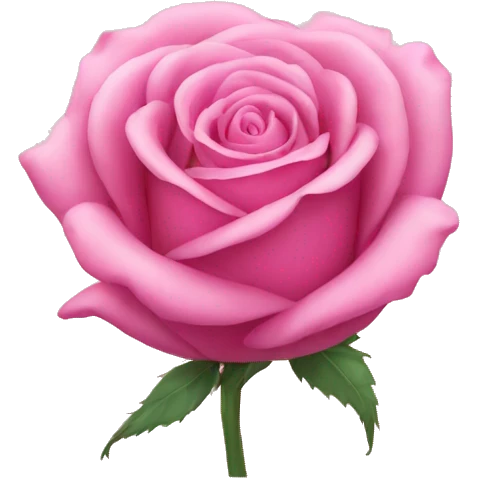 pink rose emoji