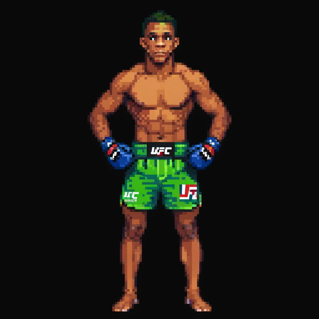Charles Oliveira wearing UFC shorts and gloves, ready to fight emoji
