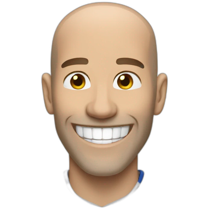zidane smiling emoji