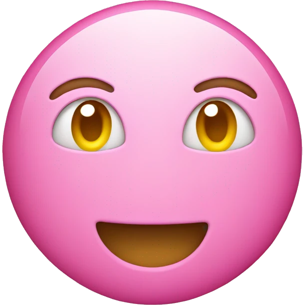 Traditional iPhone smiley but pink instead  emoji