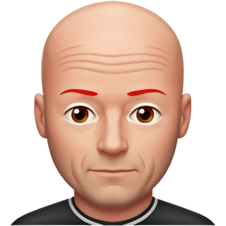 Alan Shearer bald looking older red in the face emoji