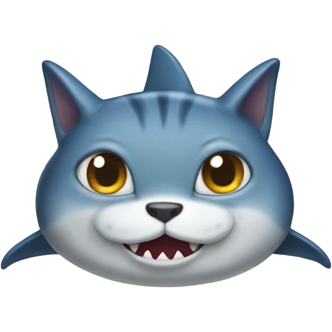 Shark cat emoji