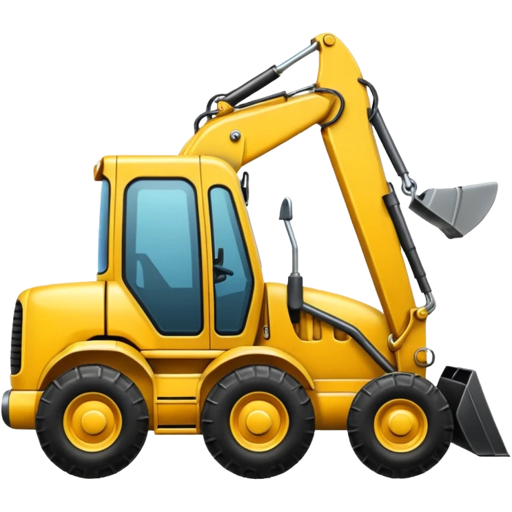 A backhoe emoji