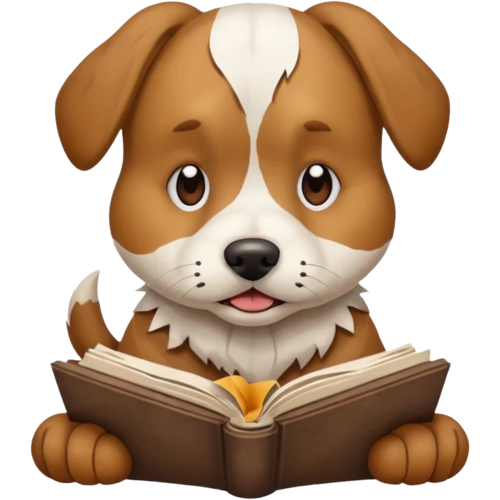 Dog eat homework emoji