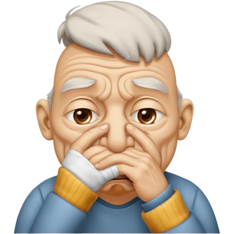 a. person smelling something bad emoji