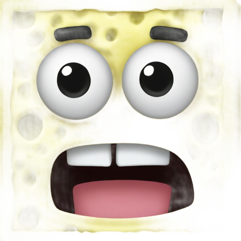 spongebob with mouth closed emoji