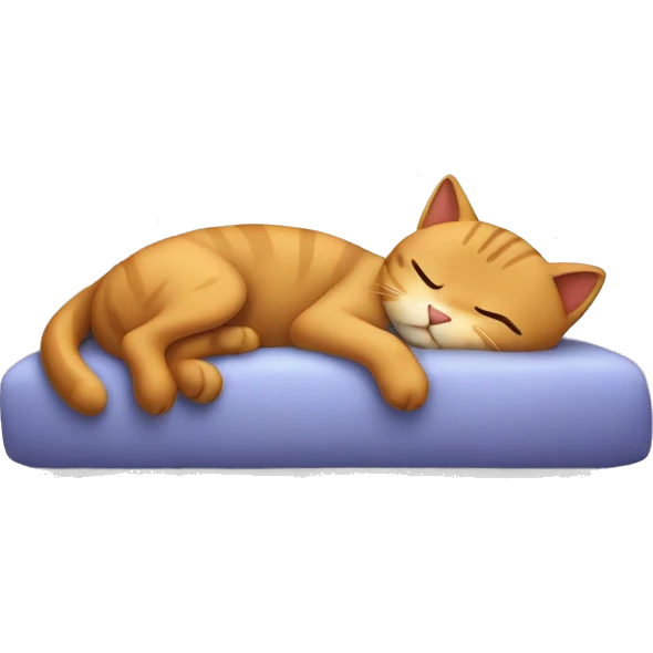 Gatto che dorme emoji