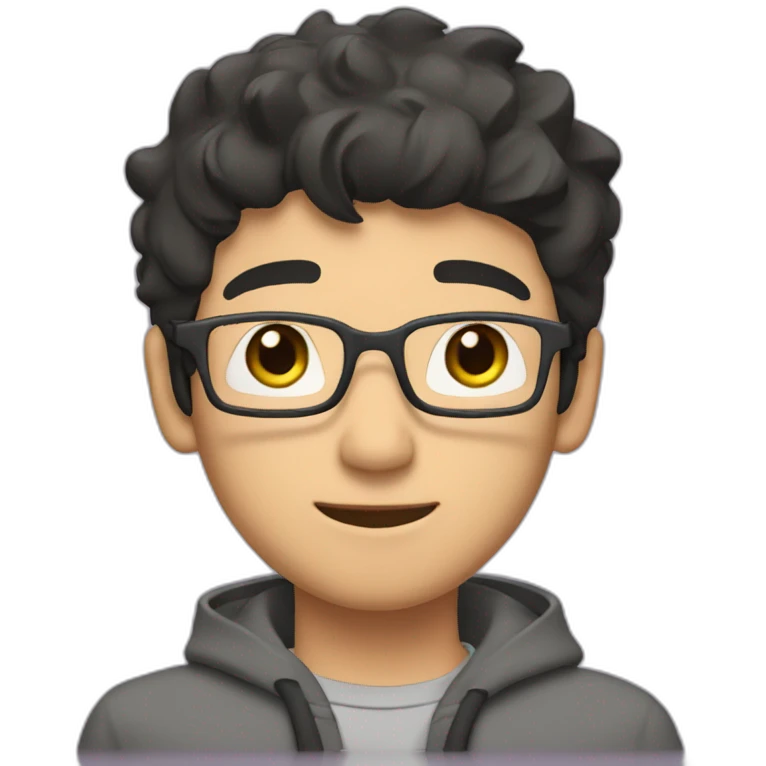 tadashi hamada with a laptop front view emoji
