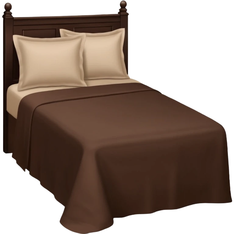 dark brown bed linen set emoji