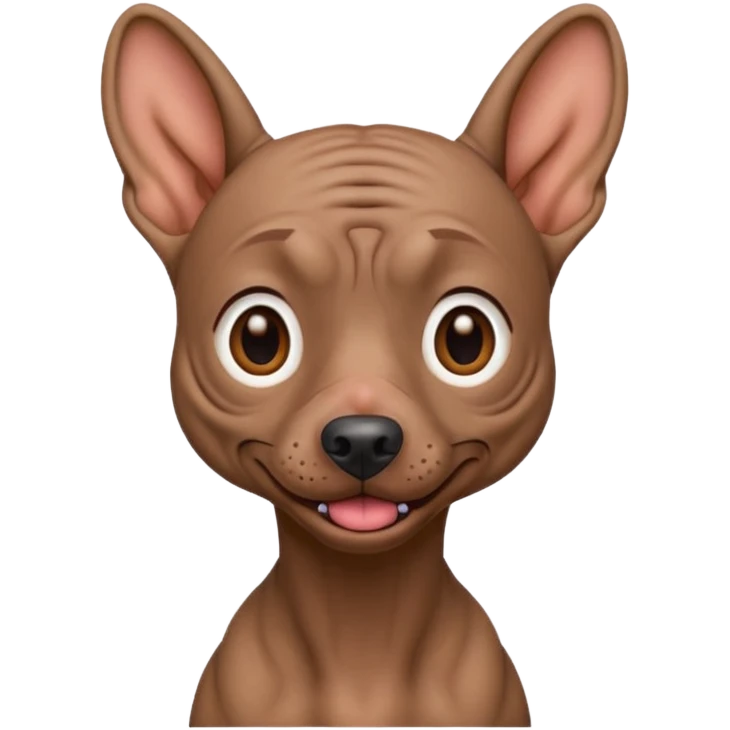 Xoloitzcuintle Dog crazy expression emoji