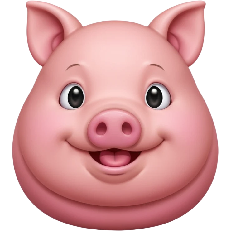 make a emoji of a fat cartoon pig emoji