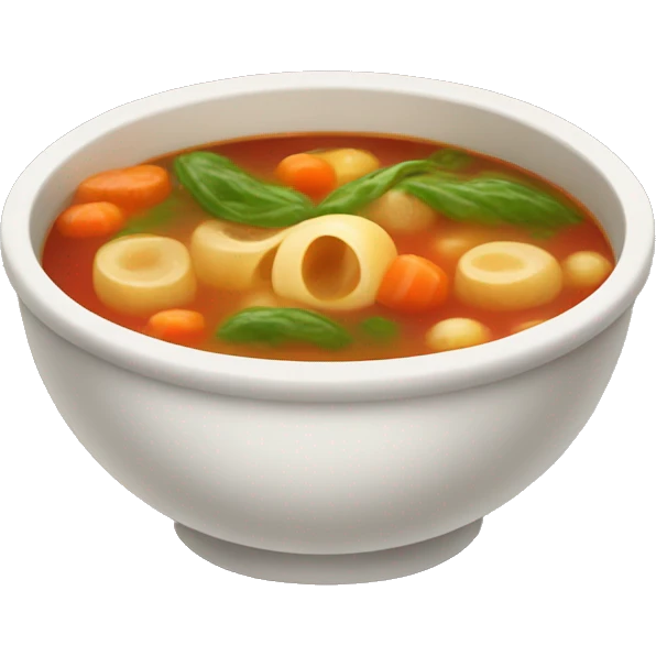 warm minestrone soup emoji
