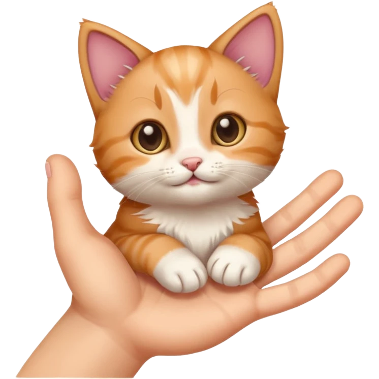 Fingers in the kitty emoji