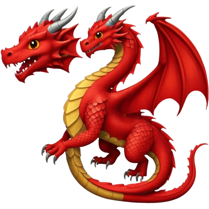 dragon de color rojo emoji