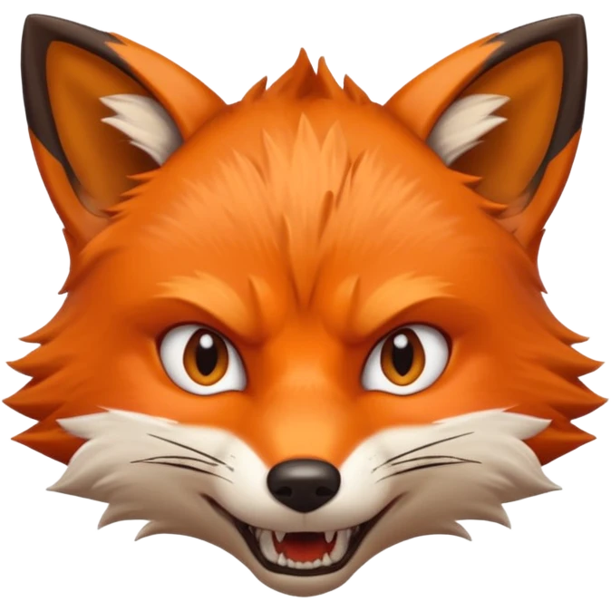 renard en colère emoji