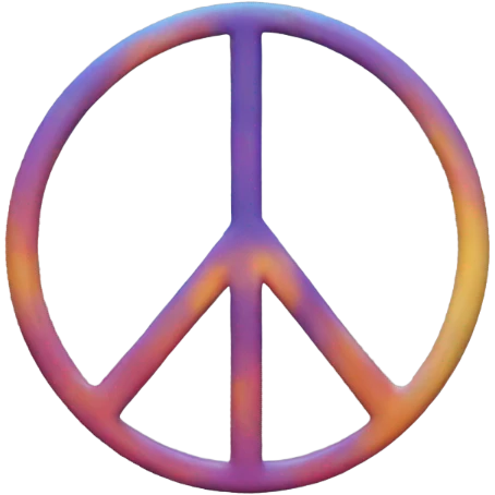 Upside down peace sign  emoji