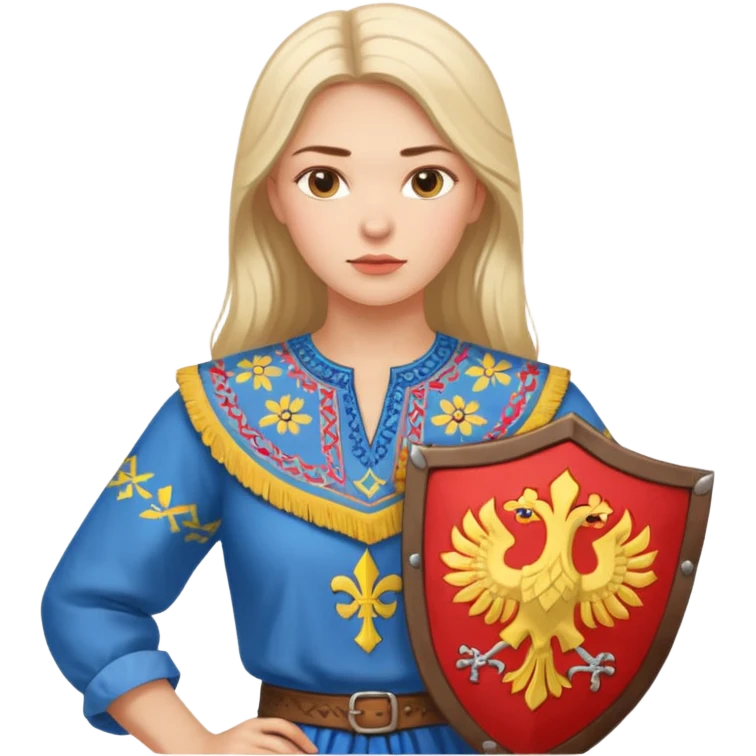 створи зображення українки захисниці свого роду emoji