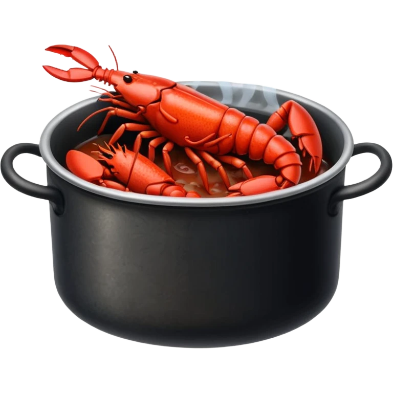 a lot of crayfish in the pot emoji