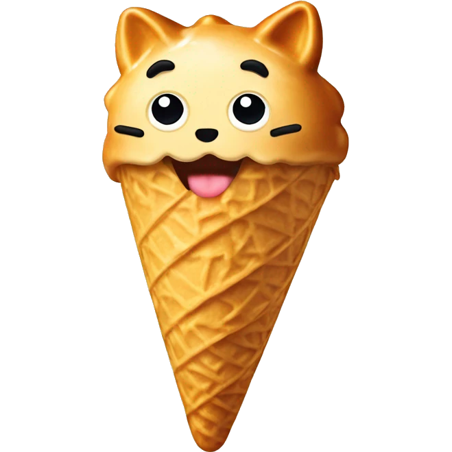 Taiyaki ice cream emoji