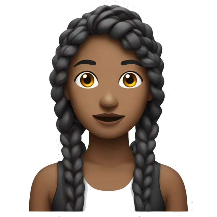 Woman with black and white cable  emoji