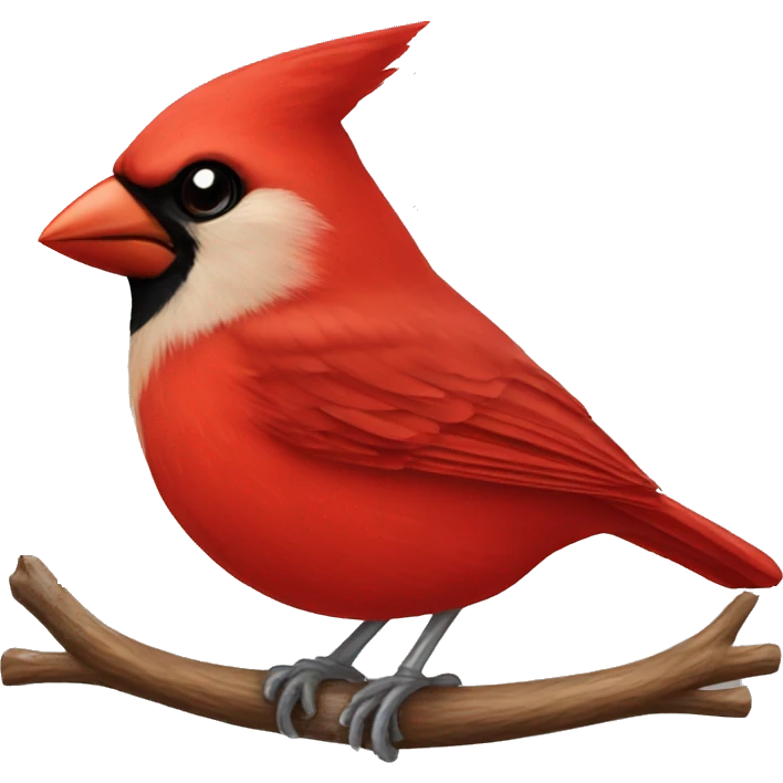 Cardinal bird emoji
