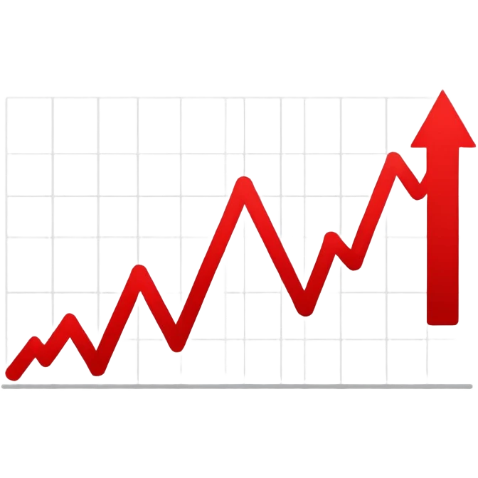 downward trending graph with decreasing values emoji
