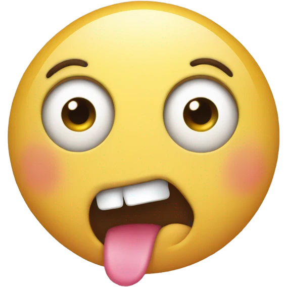 rolling eyes with tongue out  emoji