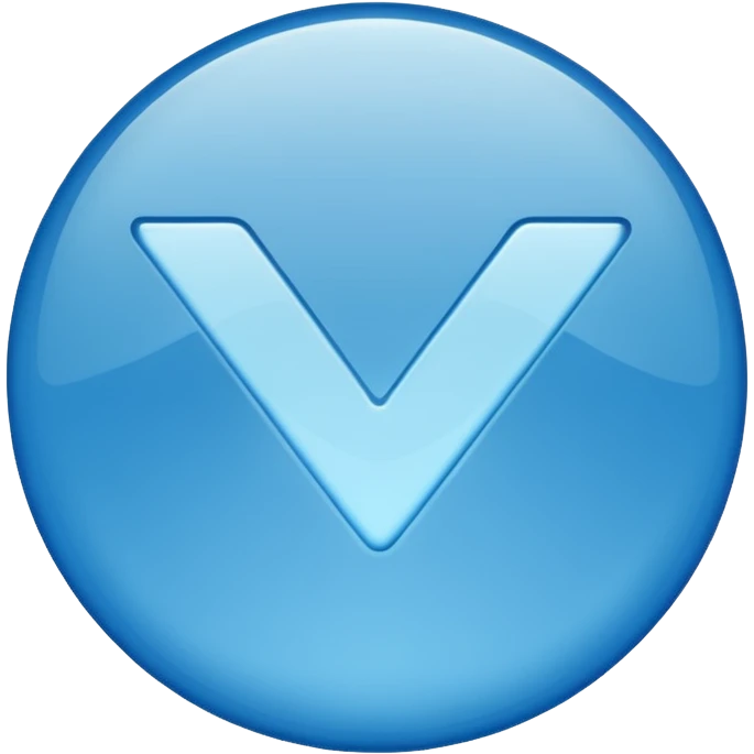 Blue verification checkmark emoji. emoji