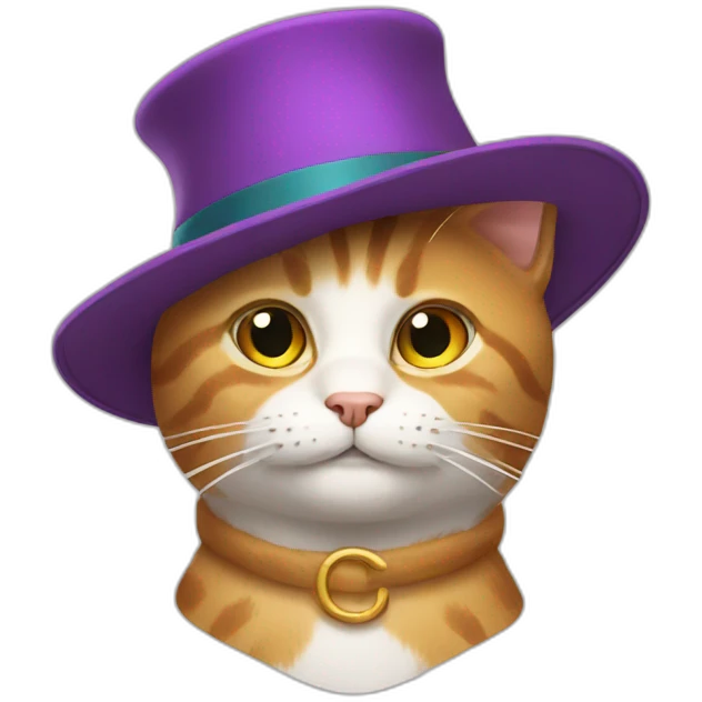cat  in hat emoji