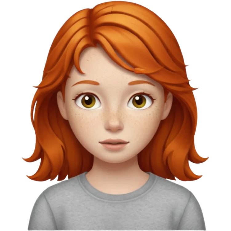 Ginger girl emoji