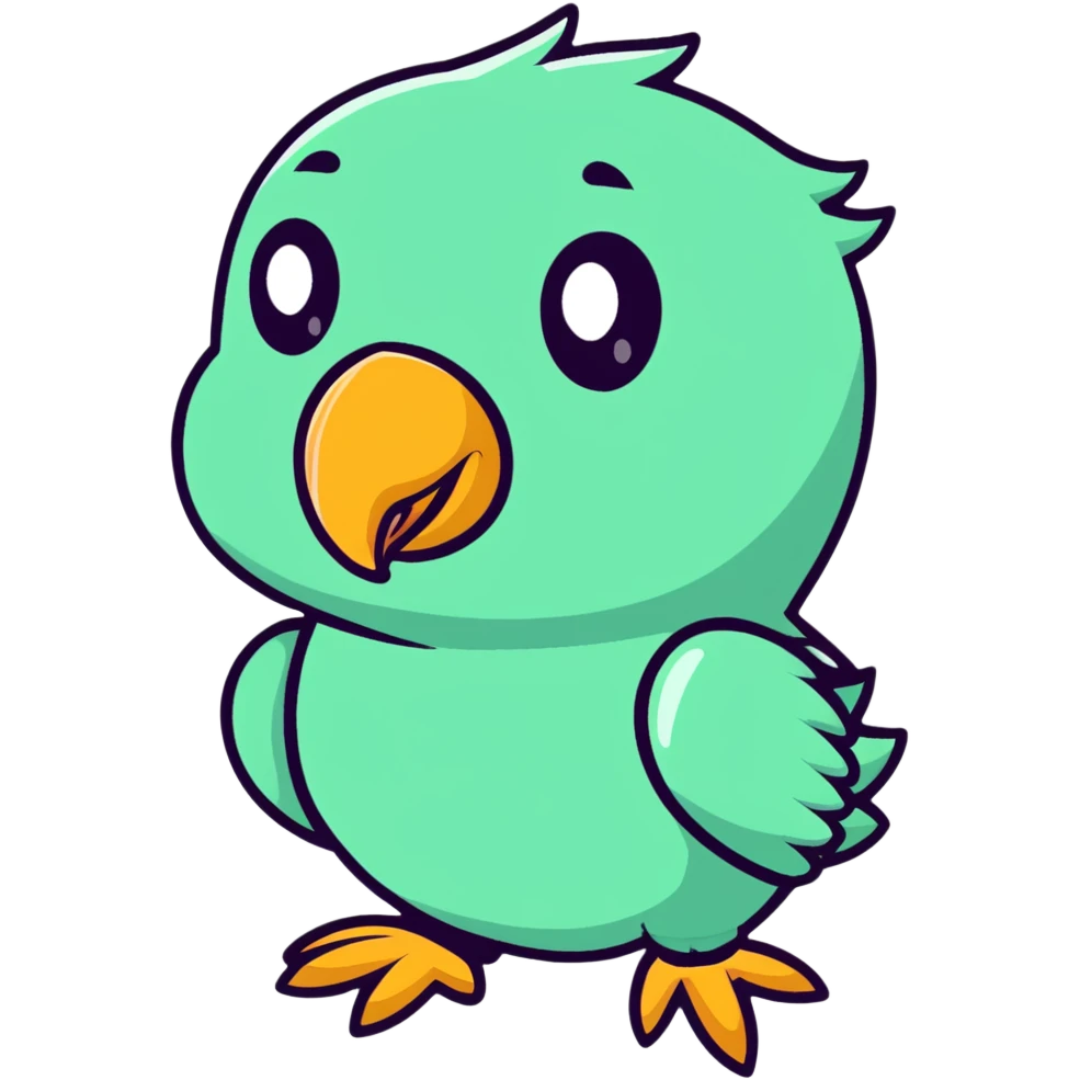 cute parrot emoji