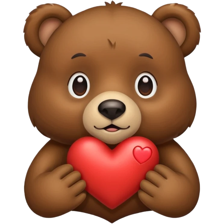 Bear with heart emoji