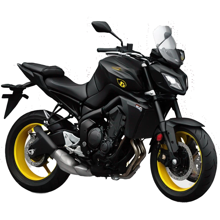 Yamaha mt03 black total emoji