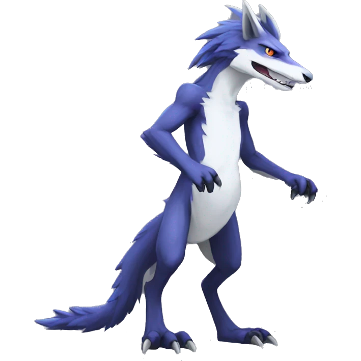 Cool Edgy Sergal species full body emoji