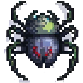 black widow spider emoji