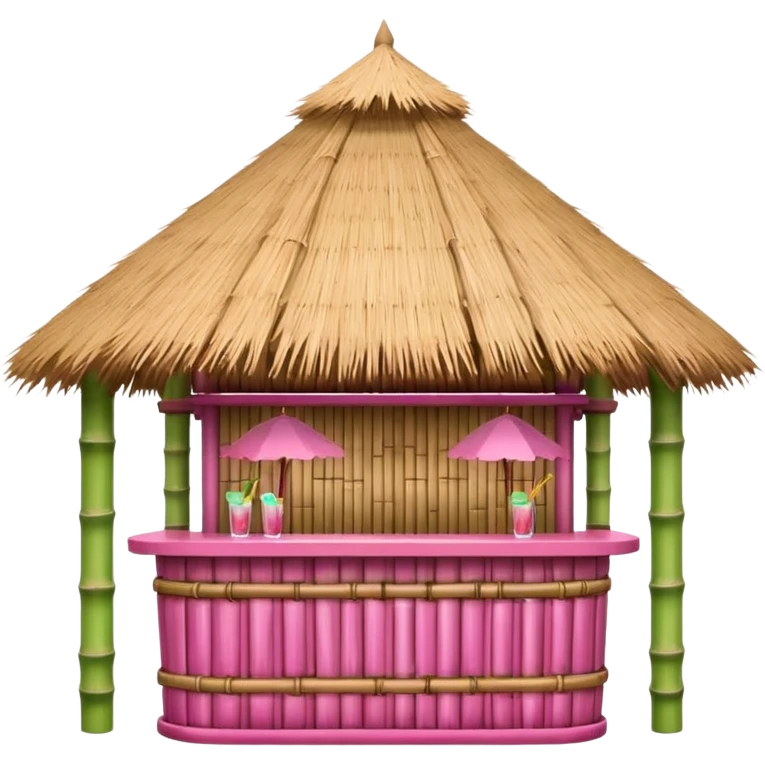 pink detailed tiki bar emoji