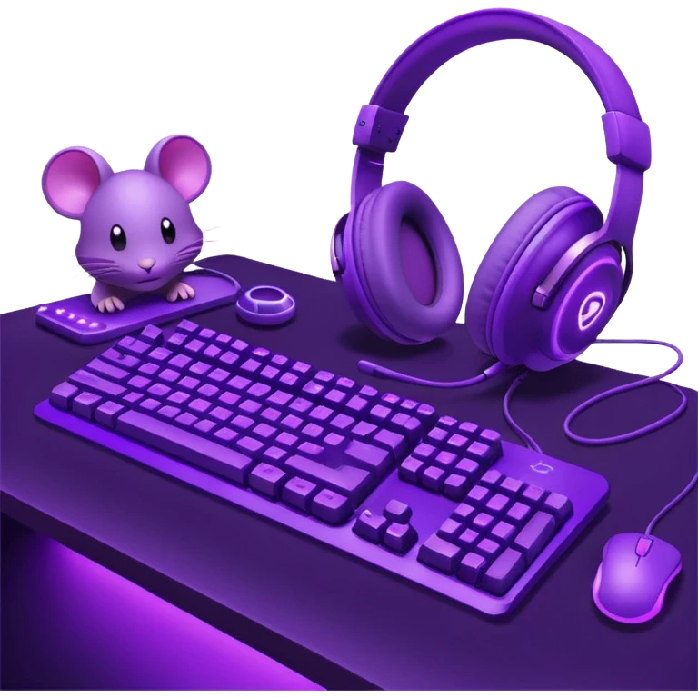 purple gaming setup emoji