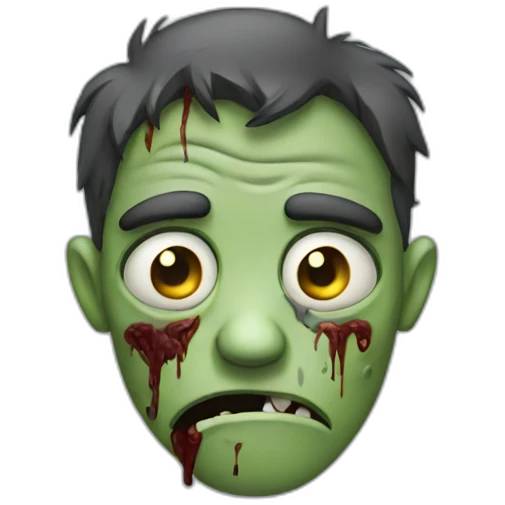 sad zombie emoji
