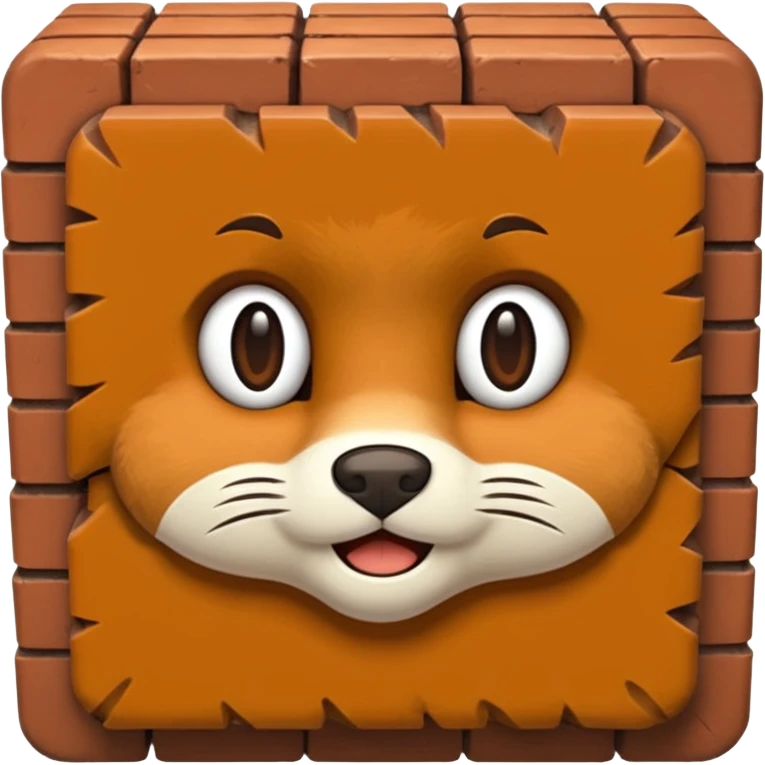 a furry brick emoji