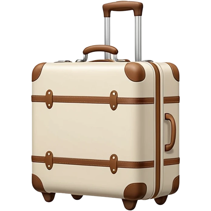 aesthetic ivory minimal suitcase emoji