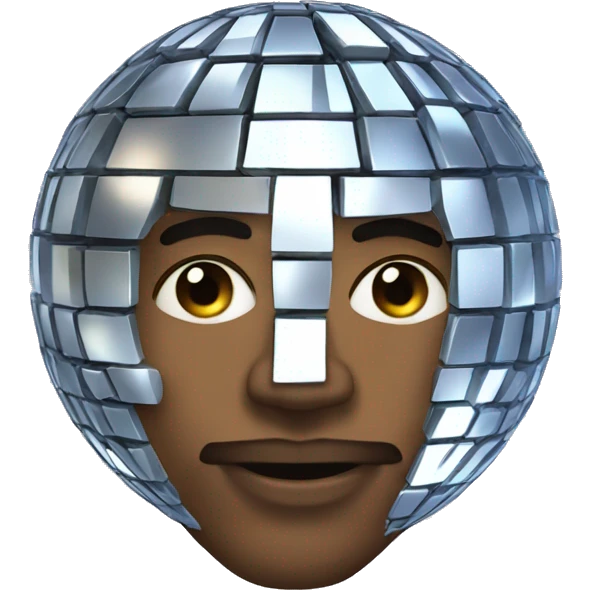 a man in the form of a disco ball


 emoji
