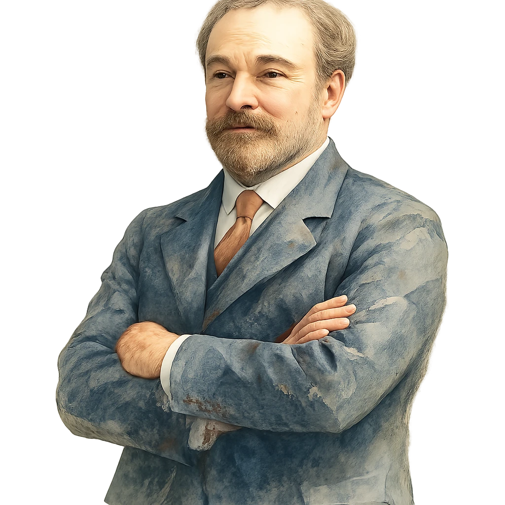 watercolor style industrialist and entrepreneur emoji