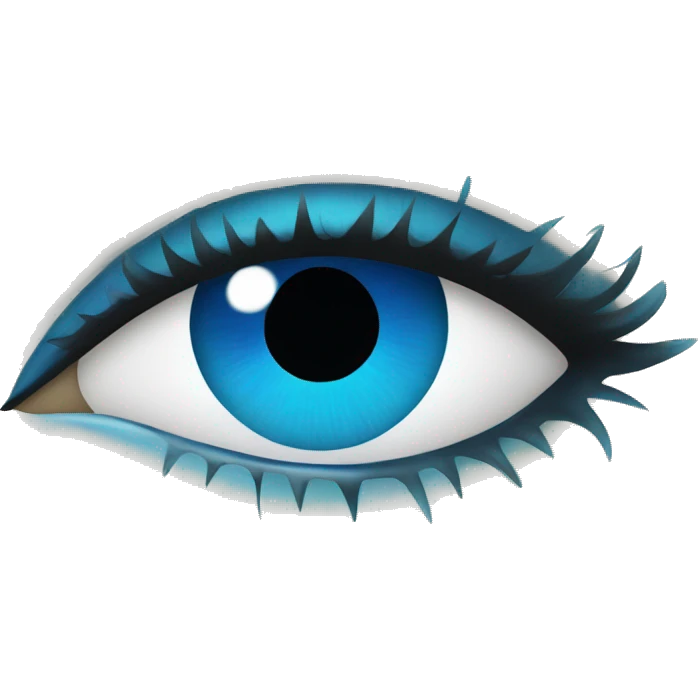 Neva masquerade with blue eyes emoji